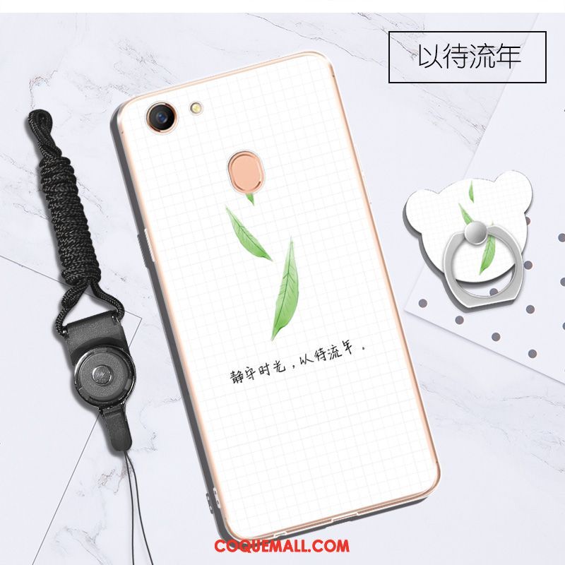 Étui Oppo A73 Incassable Fluide Doux Vert, Coque Oppo A73 Tout Compris Téléphone Portable