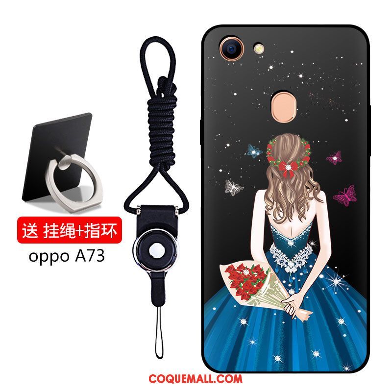 Étui Oppo A73 Incassable Protection Fluide Doux, Coque Oppo A73 Téléphone Portable Silicone