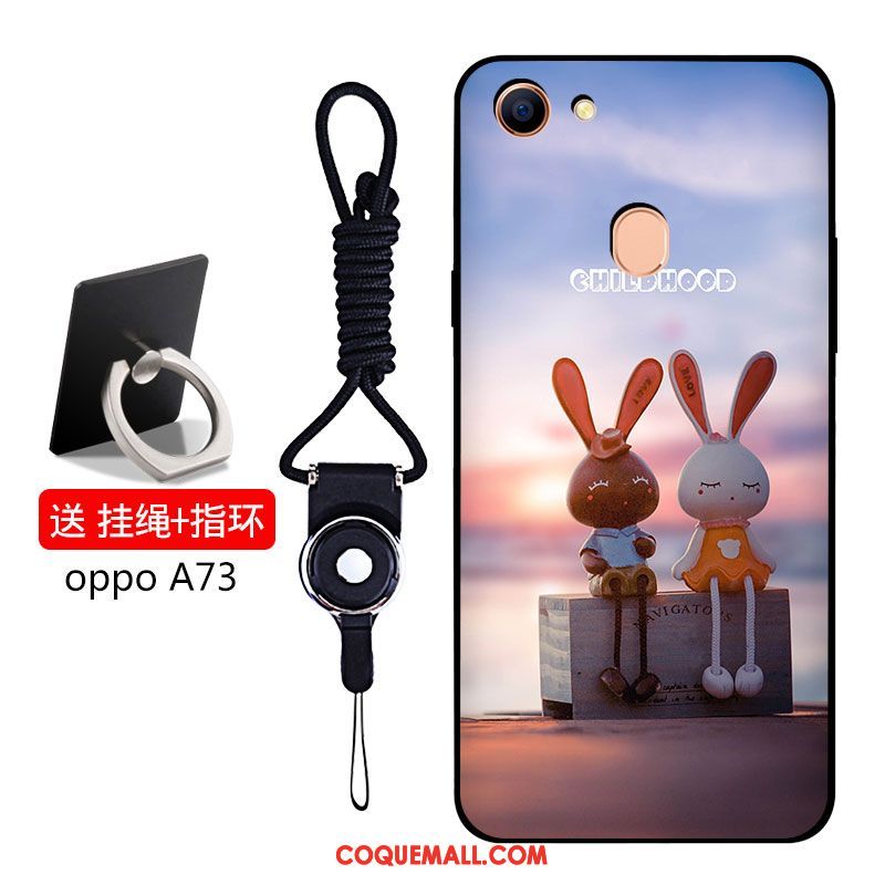 Étui Oppo A73 Incassable Protection Fluide Doux, Coque Oppo A73 Téléphone Portable Silicone