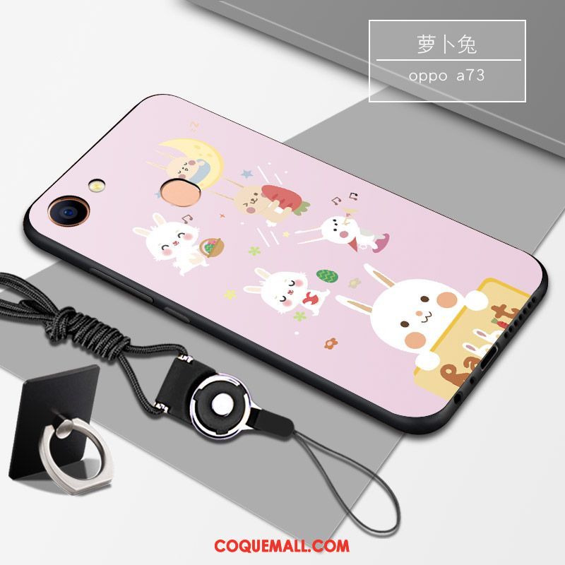 Étui Oppo A73 Incassable Tendance Téléphone Portable, Coque Oppo A73 Fluide Doux Noir