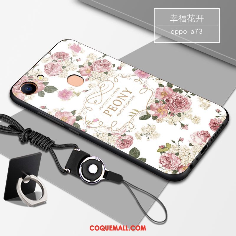 Étui Oppo A73 Incassable Tendance Téléphone Portable, Coque Oppo A73 Fluide Doux Noir