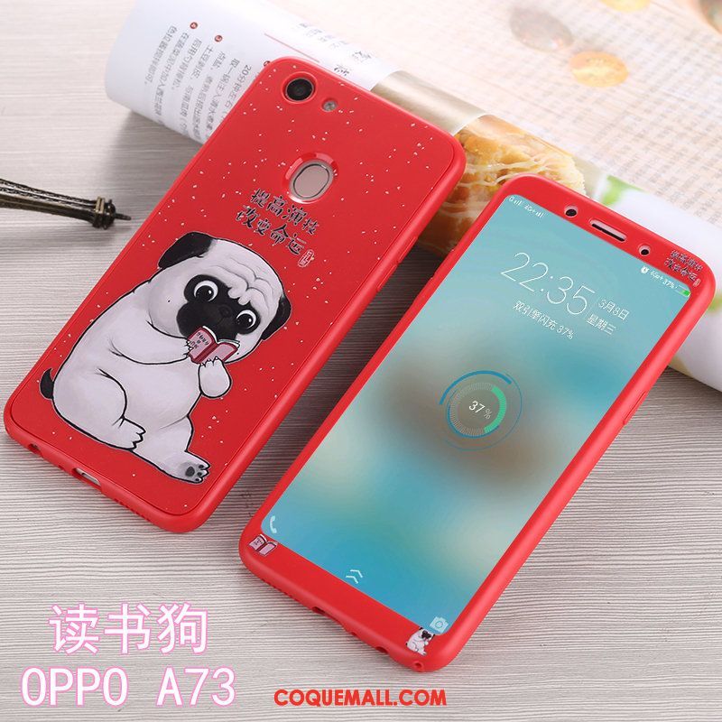 Étui Oppo A73 Incassable Tout Compris Silicone, Coque Oppo A73 Téléphone Portable Noir