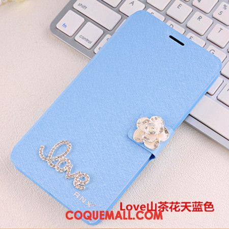 Étui Oppo A73 Incassable Étui En Cuir Bleu, Coque Oppo A73 Téléphone Portable Protection