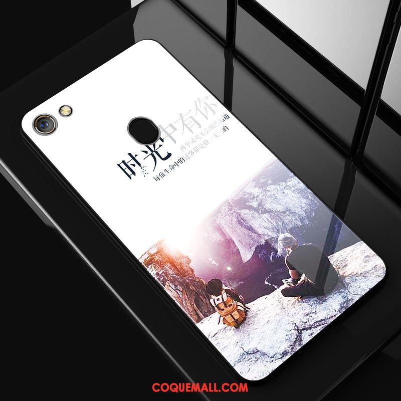 Étui Oppo A73 Mode Net Rouge Blanc, Coque Oppo A73 Incassable Dessin Animé