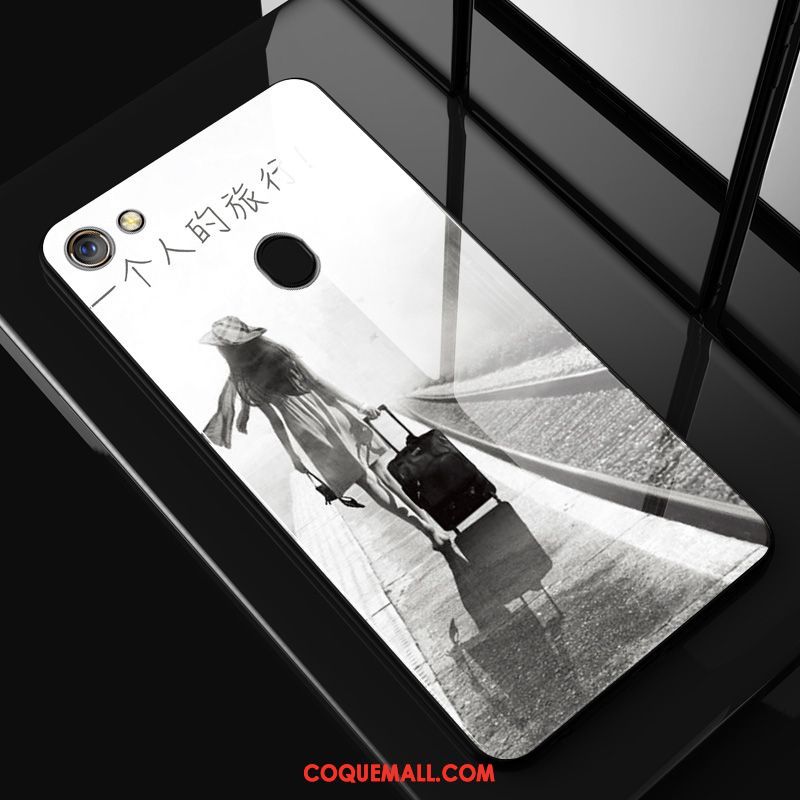 Étui Oppo A73 Mode Net Rouge Blanc, Coque Oppo A73 Incassable Dessin Animé