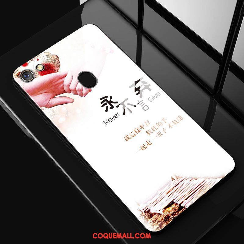 Étui Oppo A73 Mode Net Rouge Blanc, Coque Oppo A73 Incassable Dessin Animé