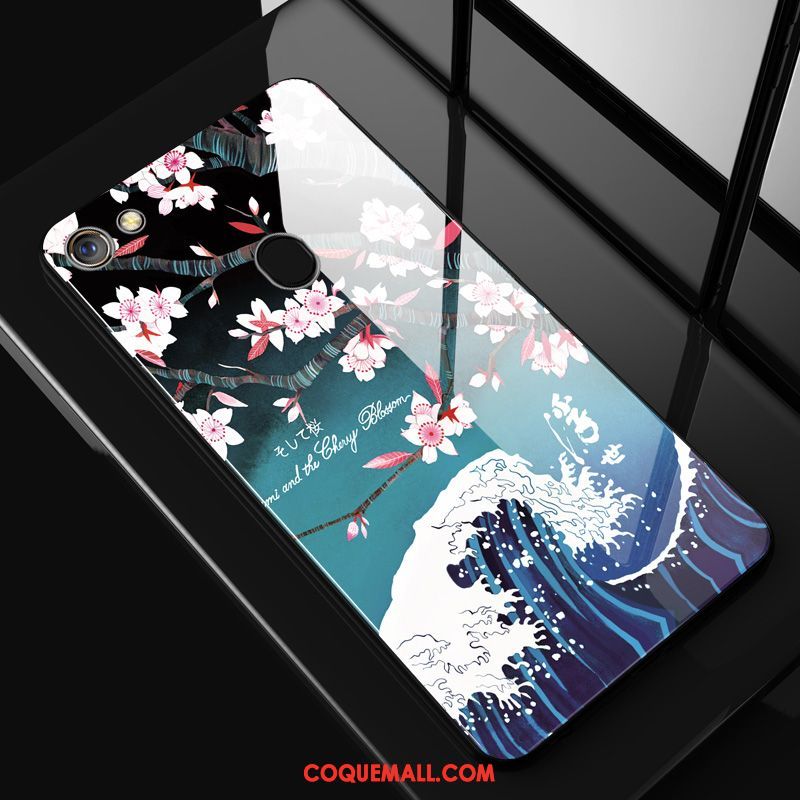 Étui Oppo A73 Mode Net Rouge Blanc, Coque Oppo A73 Incassable Dessin Animé