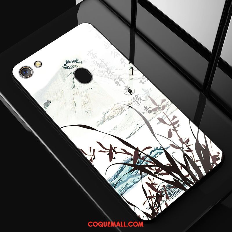 Étui Oppo A73 Mode Net Rouge Blanc, Coque Oppo A73 Incassable Dessin Animé