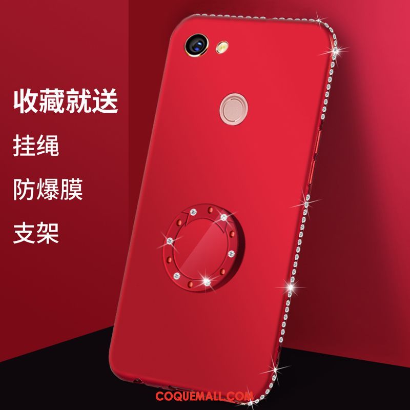 Étui Oppo A73 Rouge Créatif Téléphone Portable, Coque Oppo A73 Violet Fluide Doux