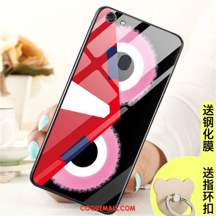 Étui Oppo A73 Tendance Verre Incassable, Coque Oppo A73 Tout Compris Anneau