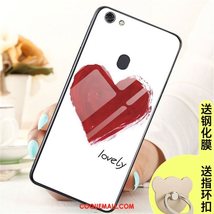 Étui Oppo A73 Tendance Verre Incassable, Coque Oppo A73 Tout Compris Anneau