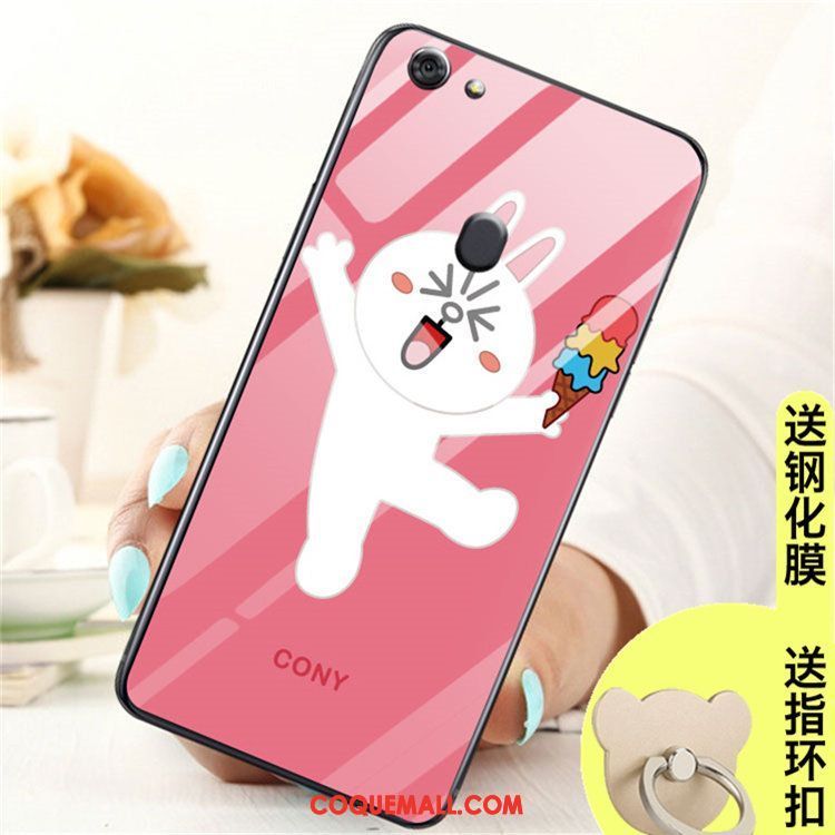 Étui Oppo A73 Tendance Verre Incassable, Coque Oppo A73 Tout Compris Anneau