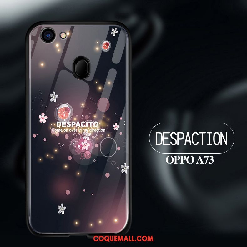 Étui Oppo A73 Tout Compris Délavé En Daim Silicone, Coque Oppo A73 Protection Violet