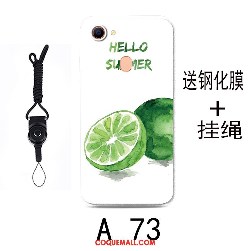 Étui Oppo A73 Tout Compris Transparent Téléphone Portable, Coque Oppo A73 Vert Incassable