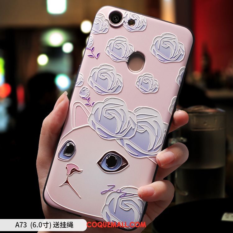 Étui Oppo A73 Téléphone Portable Dessin Animé Tout Compris, Coque Oppo A73 Personnalité Fluide Doux