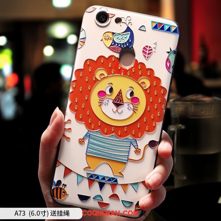 Étui Oppo A73 Téléphone Portable Dessin Animé Tout Compris, Coque Oppo A73 Personnalité Fluide Doux