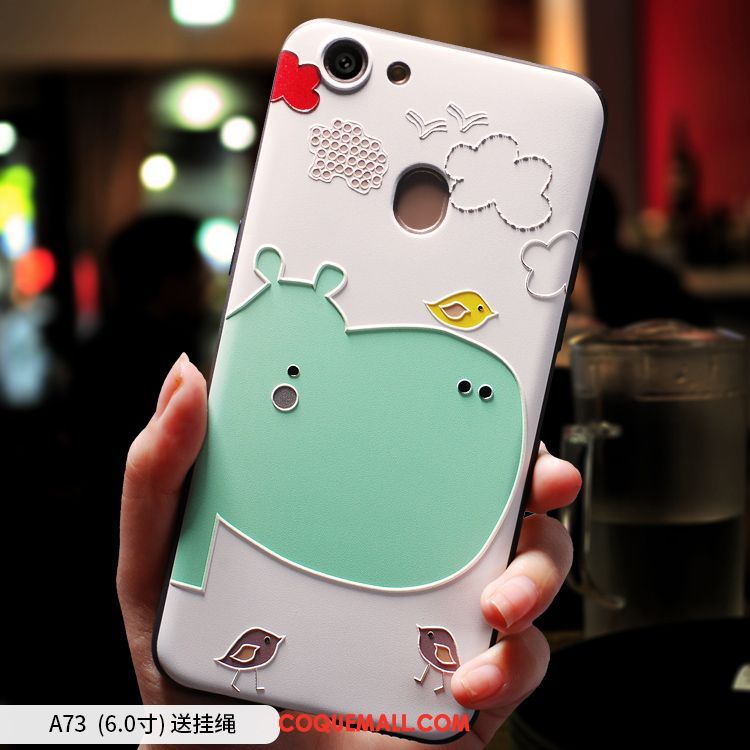 Étui Oppo A73 Téléphone Portable Dessin Animé Tout Compris, Coque Oppo A73 Personnalité Fluide Doux