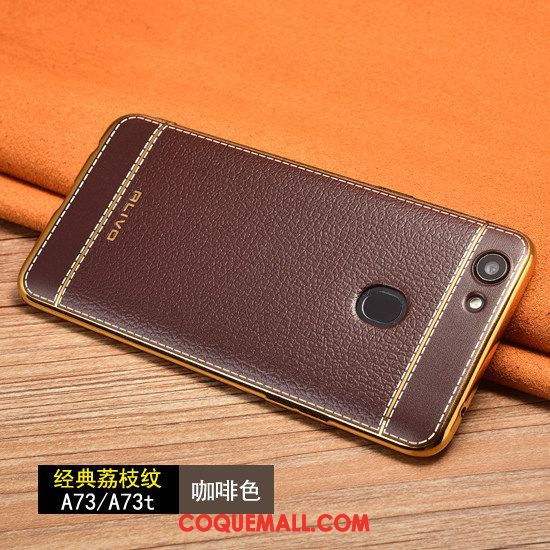 Étui Oppo A73 Téléphone Portable Délavé En Daim Créatif, Coque Oppo A73 Tout Compris Personnalité