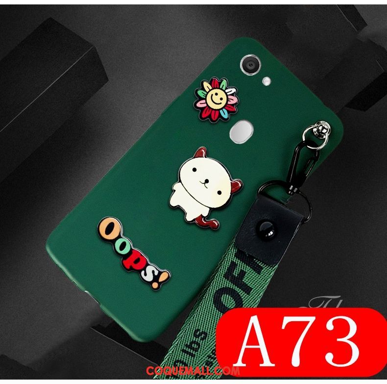 Étui Oppo A73 Téléphone Portable Personnalité Délavé En Daim, Coque Oppo A73 Charmant Incassable