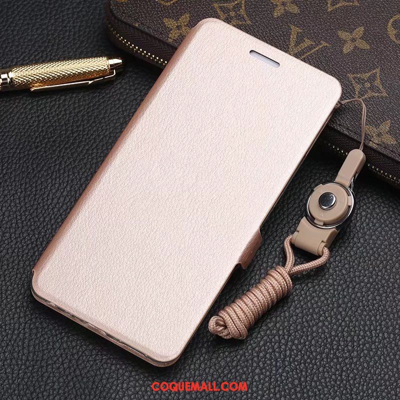 Étui Oppo A73 Étui En Cuir Clamshell Rouge, Coque Oppo A73 Fluide Doux Incassable