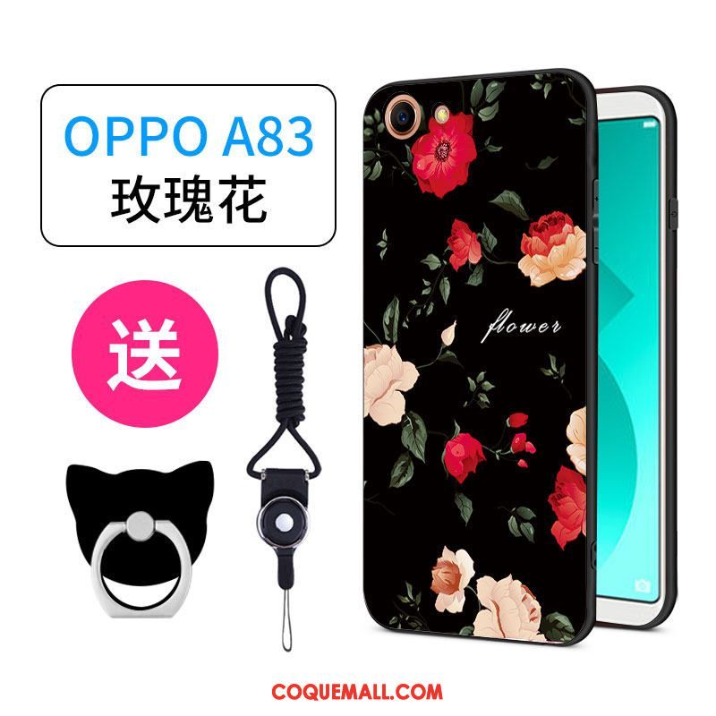 Étui Oppo A83 Charmant Silicone Net Rouge, Coque Oppo A83 Personnalité Tout Compris