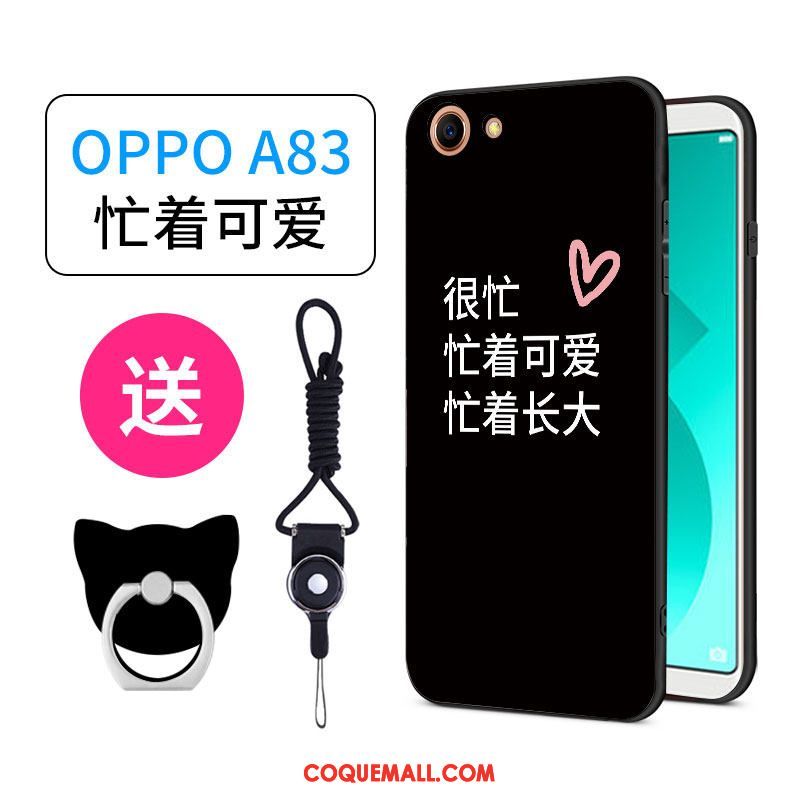 Étui Oppo A83 Charmant Silicone Net Rouge, Coque Oppo A83 Personnalité Tout Compris