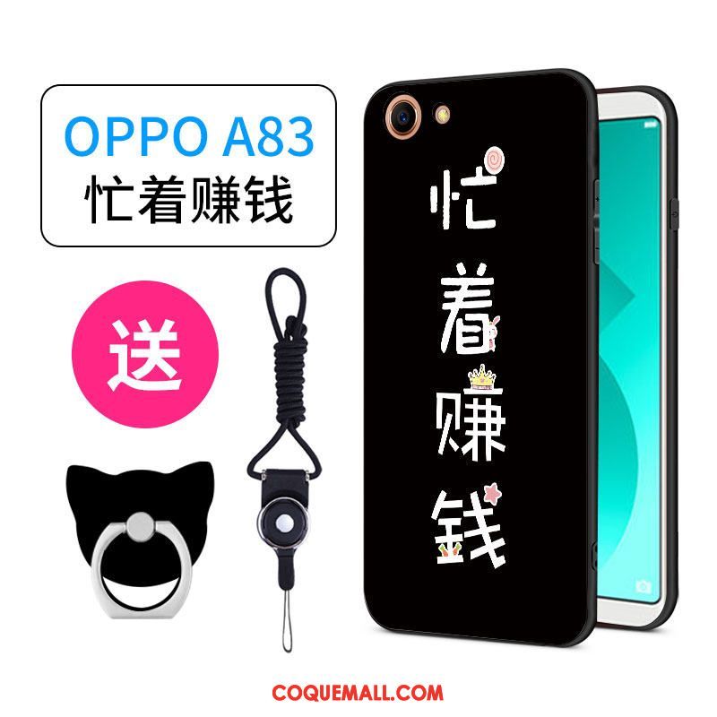 Étui Oppo A83 Charmant Silicone Net Rouge, Coque Oppo A83 Personnalité Tout Compris