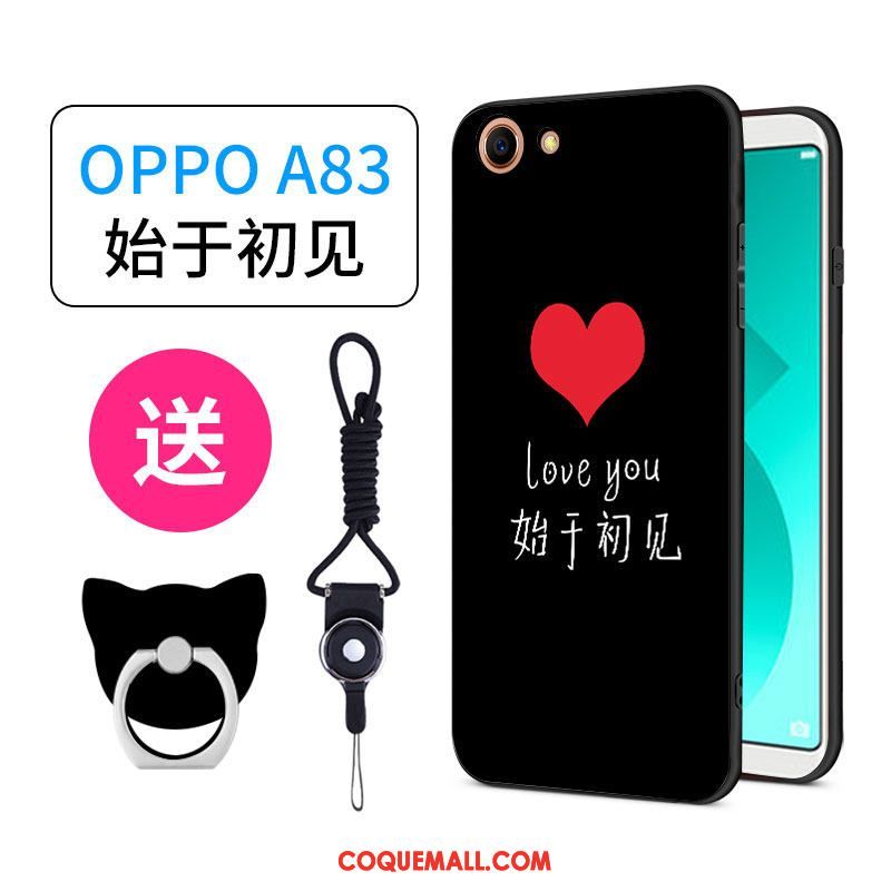 Étui Oppo A83 Charmant Silicone Net Rouge, Coque Oppo A83 Personnalité Tout Compris