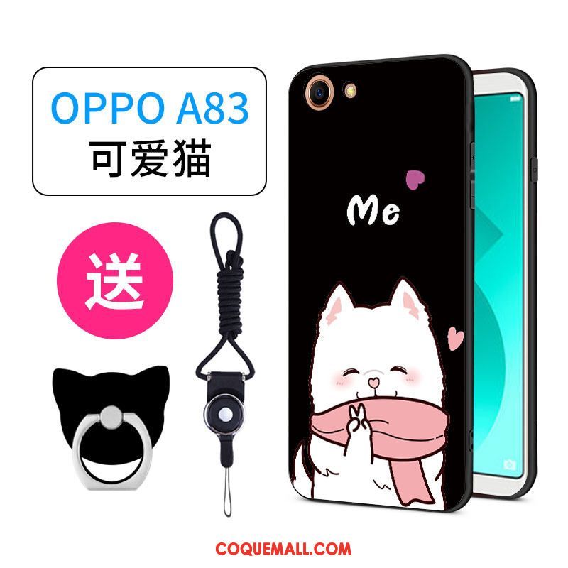 Étui Oppo A83 Charmant Silicone Net Rouge, Coque Oppo A83 Personnalité Tout Compris