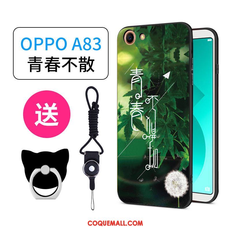 Étui Oppo A83 Charmant Silicone Net Rouge, Coque Oppo A83 Personnalité Tout Compris