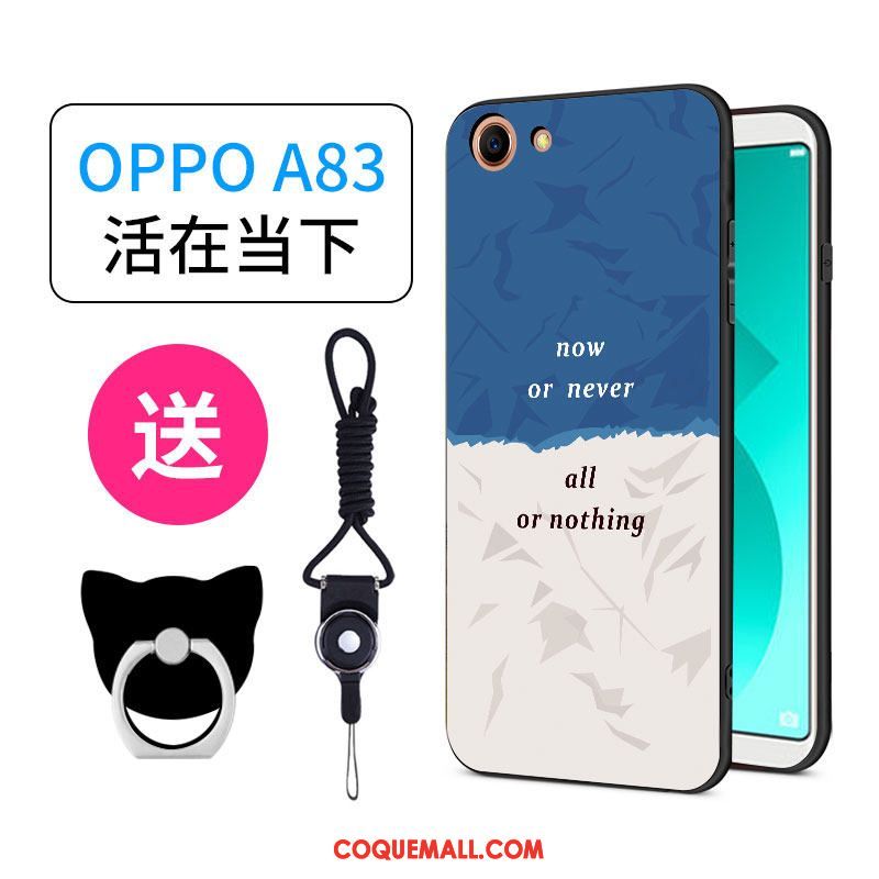 Étui Oppo A83 Charmant Silicone Net Rouge, Coque Oppo A83 Personnalité Tout Compris