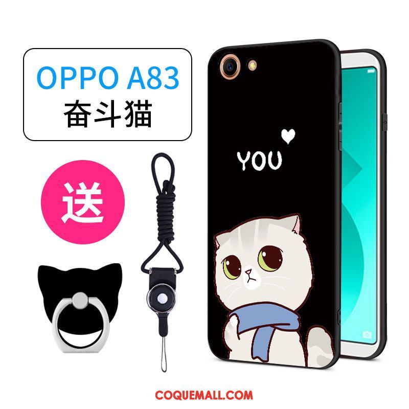 Étui Oppo A83 Charmant Silicone Net Rouge, Coque Oppo A83 Personnalité Tout Compris