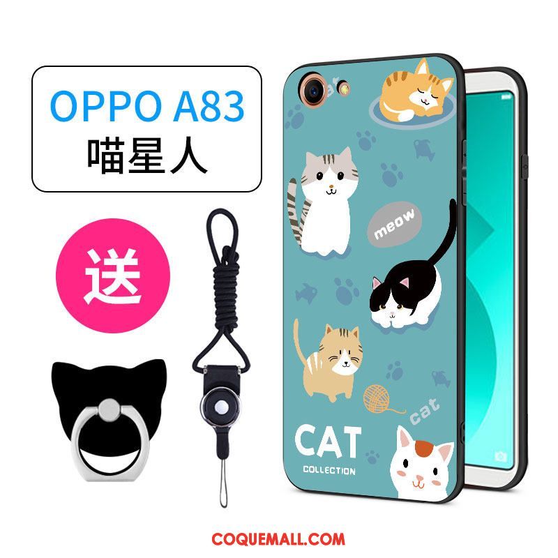 Étui Oppo A83 Charmant Silicone Net Rouge, Coque Oppo A83 Personnalité Tout Compris