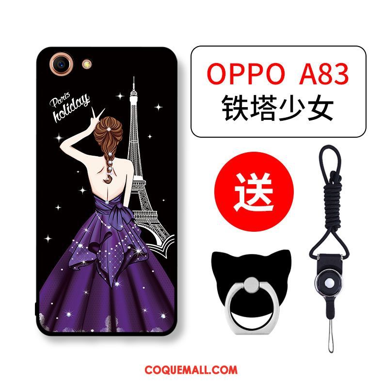 Étui Oppo A83 Charmant Silicone Net Rouge, Coque Oppo A83 Personnalité Tout Compris