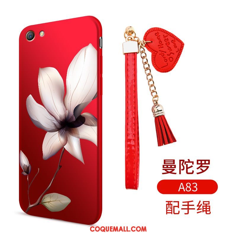 Étui Oppo A83 Fleurs Tendance Téléphone Portable, Coque Oppo A83 Tout Compris Style Chinois