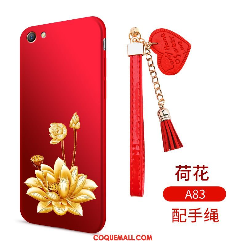 Étui Oppo A83 Fleurs Tendance Téléphone Portable, Coque Oppo A83 Tout Compris Style Chinois