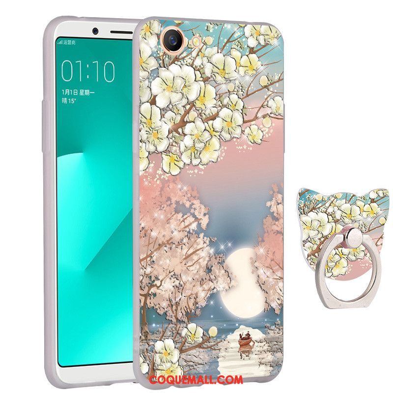 Étui Oppo A83 Fluide Doux Bleu Marin Tout Compris, Coque Oppo A83 Incassable Téléphone Portable