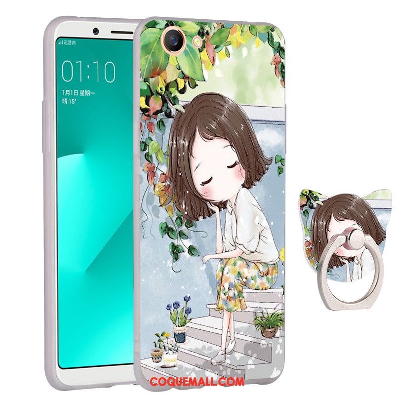 Étui Oppo A83 Fluide Doux Bleu Marin Tout Compris, Coque Oppo A83 Incassable Téléphone Portable