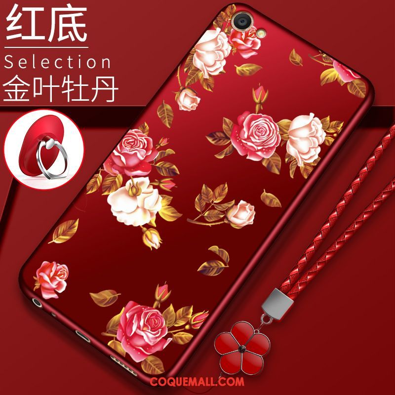 Étui Oppo A83 Fluide Doux Rouge Téléphone Portable, Coque Oppo A83