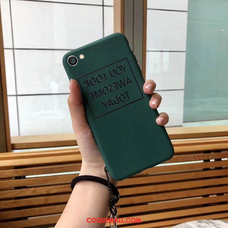 Étui Oppo A83 Fluide Doux Téléphone Portable Silicone, Coque Oppo A83 Vert