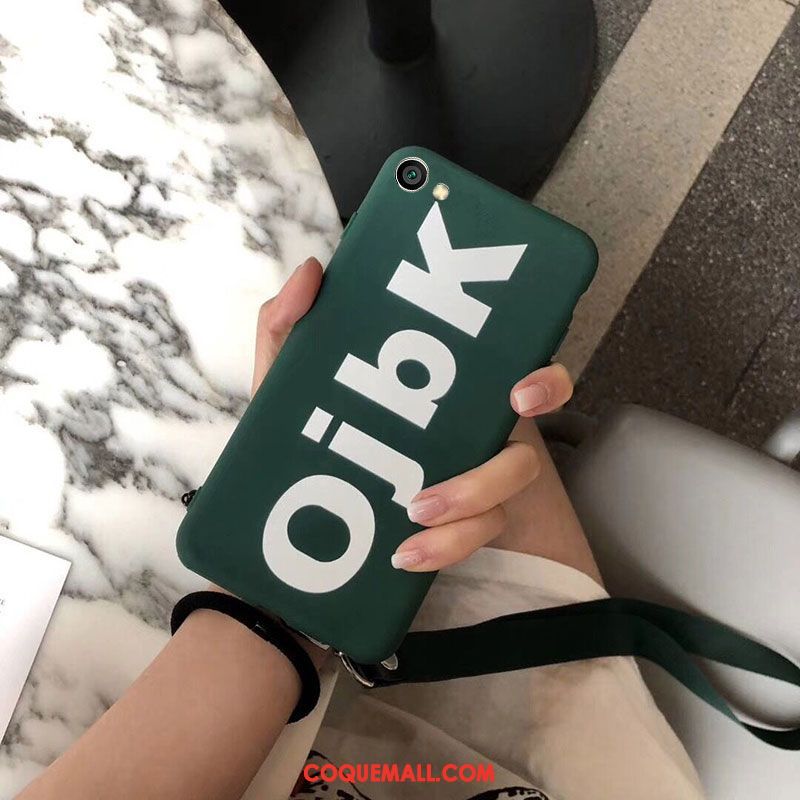 Étui Oppo A83 Fluide Doux Téléphone Portable Silicone, Coque Oppo A83 Vert