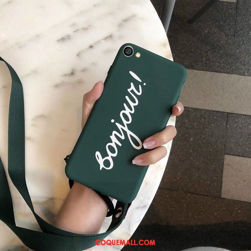 Étui Oppo A83 Fluide Doux Téléphone Portable Silicone, Coque Oppo A83 Vert