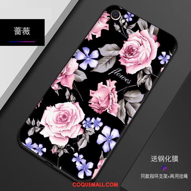 Étui Oppo A83 Incassable Silicone Fluide Doux, Coque Oppo A83 Téléphone Portable Violet