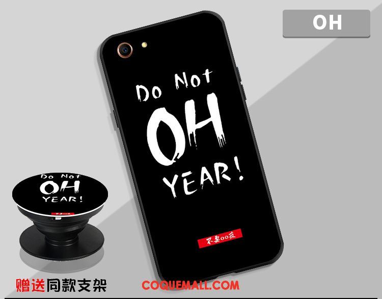 Étui Oppo A83 Incassable Silicone Noir, Coque Oppo A83 Fluide Doux Téléphone Portable
