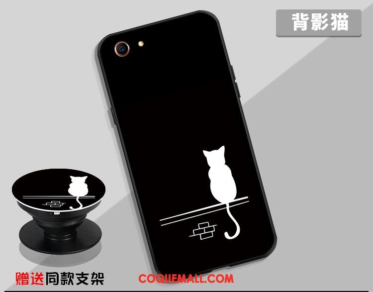 Étui Oppo A83 Incassable Silicone Noir, Coque Oppo A83 Fluide Doux Téléphone Portable