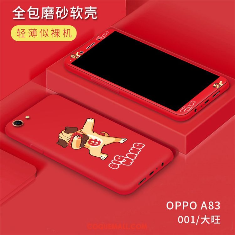 Étui Oppo A83 Jaune Noir Personnalité, Coque Oppo A83 Téléphone Portable Multicolore
