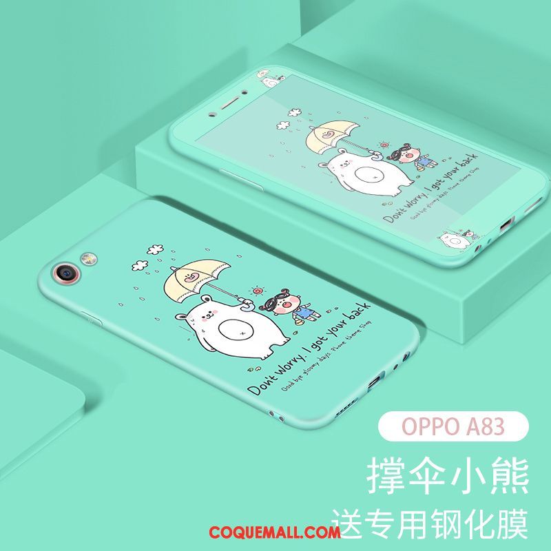 Étui Oppo A83 Membrane Rose Tempérer, Coque Oppo A83 Fluide Doux Tendance