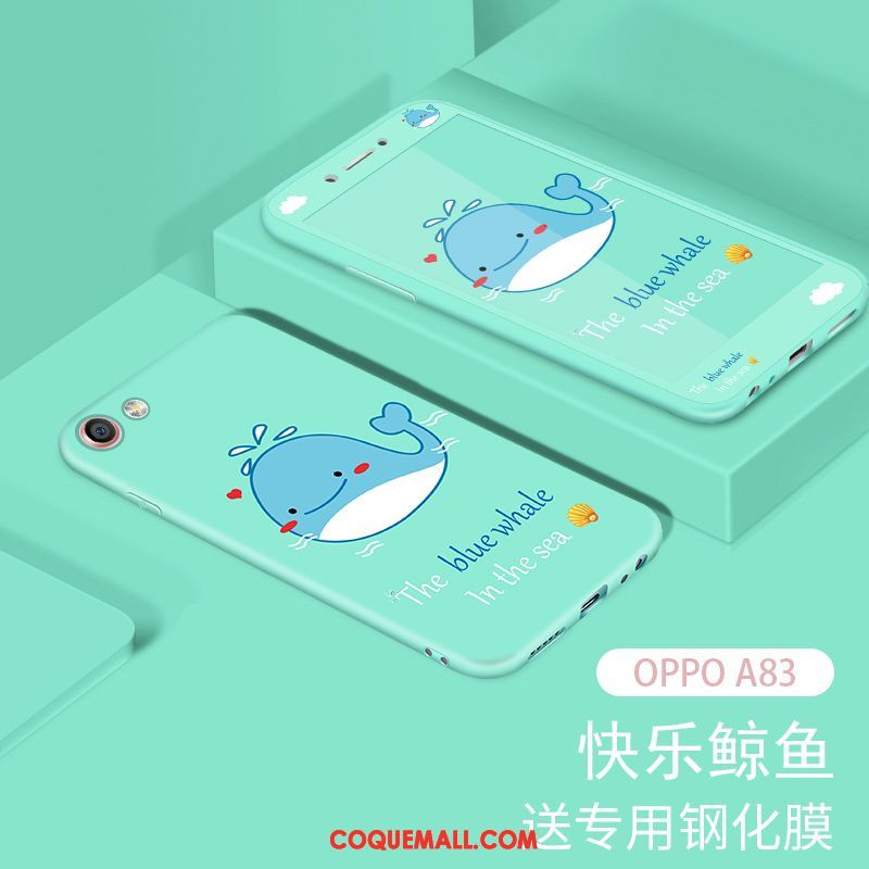 Étui Oppo A83 Membrane Rose Tempérer, Coque Oppo A83 Fluide Doux Tendance