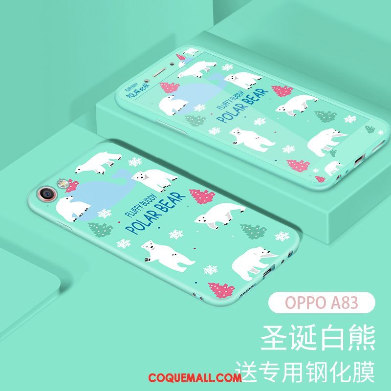 Étui Oppo A83 Membrane Rose Tempérer, Coque Oppo A83 Fluide Doux Tendance