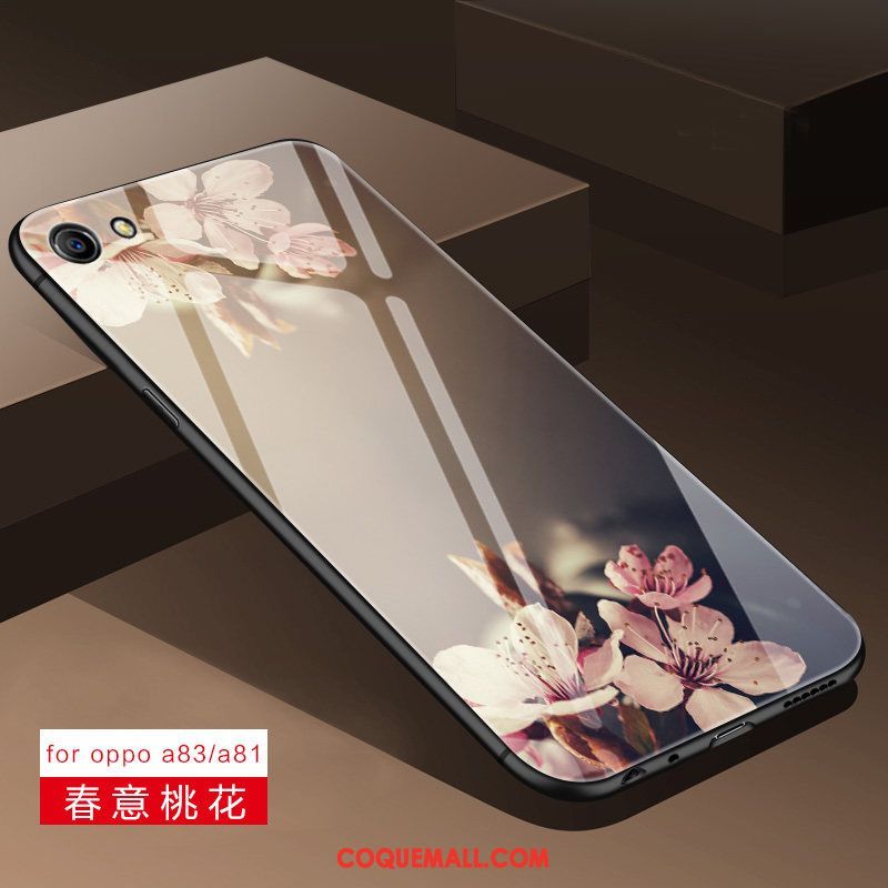 Étui Oppo A83 Miroir Incassable Téléphone Portable, Coque Oppo A83 Silicone Tout Compris